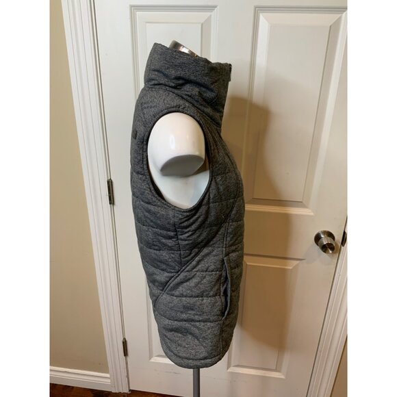 The North Face Gray Heathered Zip-Up Vest W/ Pockets, Size Medium - Picture 3 of 7